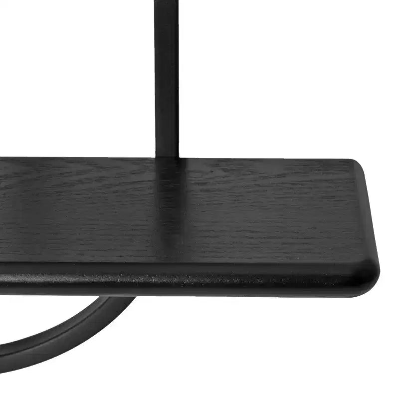 Kate & Laurel All Things Decor 18"x6"x30" Ramos Scaffale d'Accento Legno/Metallo Nero: Contenitore Moderno Galleggiante, Design a 3 Ripiani