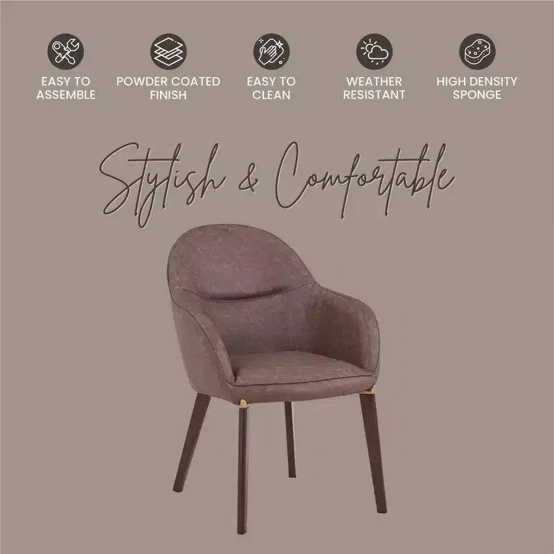 Sedie da pranzo Elias set da 2, seduta imbottita in pelle o velluto con gambe verniciate a polvere, per cucine moderne, sale da pranzo, sedute da caffè