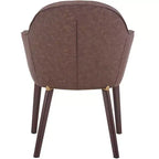 Sedie da pranzo Elias set da 2, seduta imbottita in pelle o velluto con gambe verniciate a polvere, per cucine moderne, sale da pranzo, sedute da caffè
