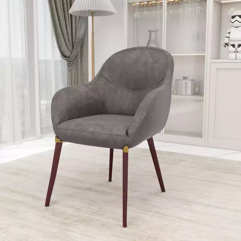 Sedie da pranzo Elias set da 2, seduta imbottita in pelle o velluto con gambe verniciate a polvere, per cucine moderne, sale da pranzo, sedute da caffè