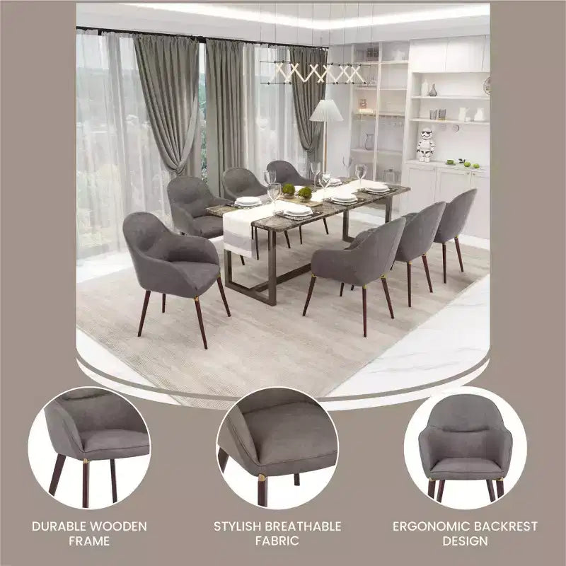 Sedie da pranzo Elias set da 2, seduta imbottita in pelle o velluto con gambe verniciate a polvere, per cucine moderne, sale da pranzo, sedute da caffè