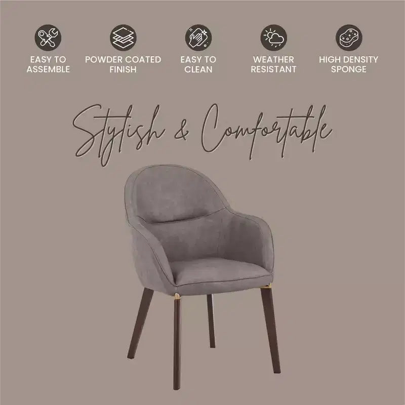 Sedie da pranzo Elias set da 2, seduta imbottita in pelle o velluto con gambe verniciate a polvere, per cucine moderne, sale da pranzo, sedute da caffè
