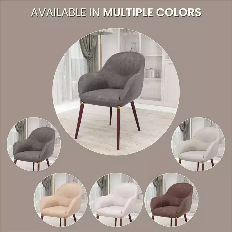 Sedie da pranzo Elias set da 2, seduta imbottita in pelle o velluto con gambe verniciate a polvere, per cucine moderne, sale da pranzo, sedute da caffè