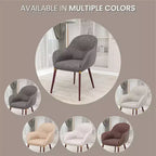 Sedie da pranzo Elias set da 2, seduta imbottita in pelle o velluto con gambe verniciate a polvere, per cucine moderne, sale da pranzo, sedute da caffè