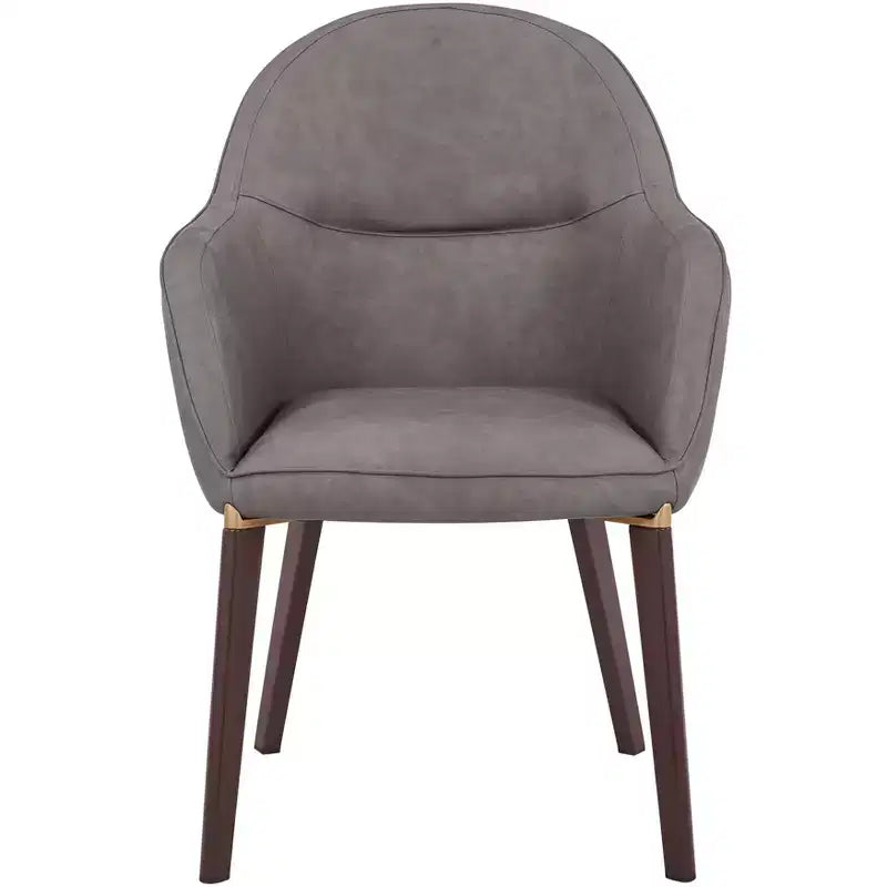 Sedie da pranzo Elias set da 2, seduta imbottita in pelle o velluto con gambe verniciate a polvere, per cucine moderne, sale da pranzo, sedute da caffè