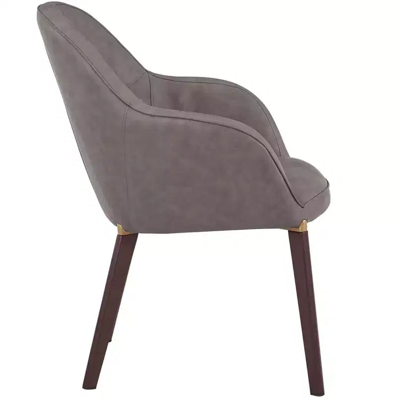 Sedie da pranzo Elias set da 2, seduta imbottita in pelle o velluto con gambe verniciate a polvere, per cucine moderne, sale da pranzo, sedute da caffè