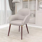 Sedie da pranzo Elias set da 2, seduta imbottita in pelle o velluto con gambe verniciate a polvere, per cucine moderne, sale da pranzo, sedute da caffè