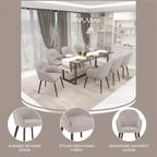 Sedie da pranzo Elias set da 2, seduta imbottita in pelle o velluto con gambe verniciate a polvere, per cucine moderne, sale da pranzo, sedute da caffè