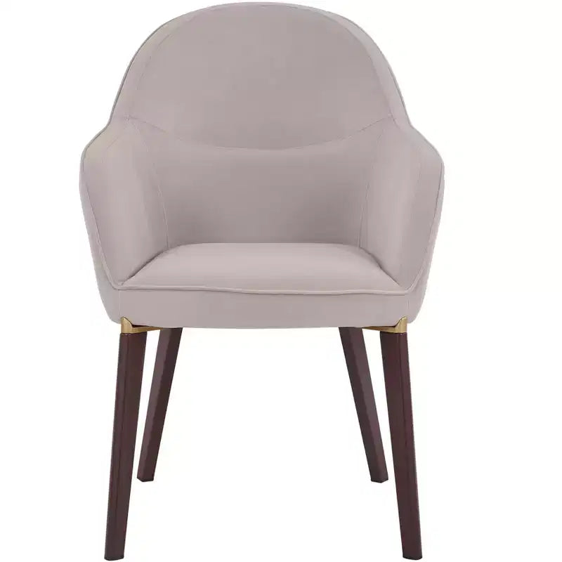 Sedie da pranzo Elias set da 2, seduta imbottita in pelle o velluto con gambe verniciate a polvere, per cucine moderne, sale da pranzo, sedute da caffè