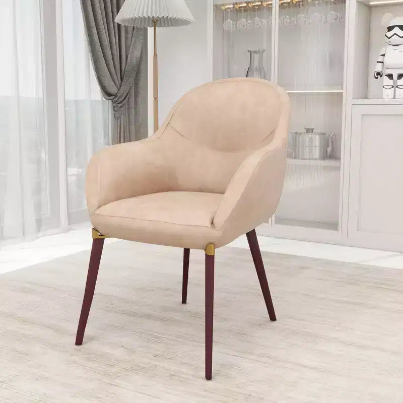 Sedie da pranzo Elias set da 2, seduta imbottita in pelle o velluto con gambe verniciate a polvere, per cucine moderne, sale da pranzo, sedute da caffè