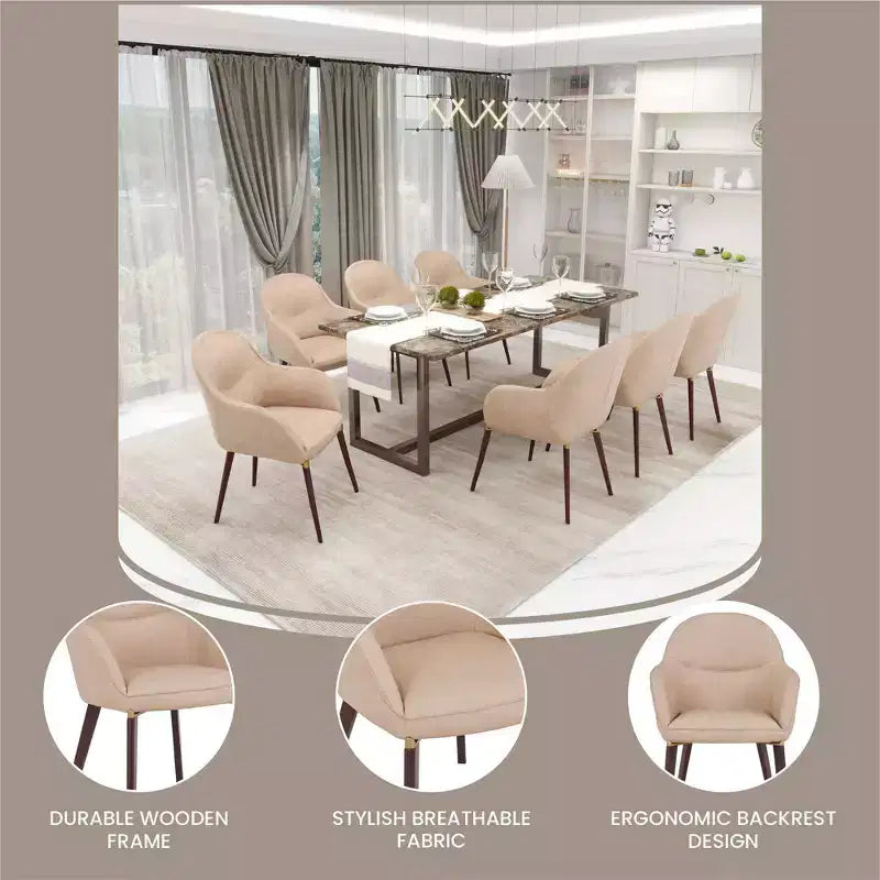 Sedie da pranzo Elias set da 2, seduta imbottita in pelle o velluto con gambe verniciate a polvere, per cucine moderne, sale da pranzo, sedute da caffè
