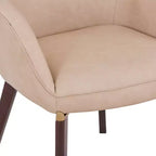 Sedie da pranzo Elias set da 2, seduta imbottita in pelle o velluto con gambe verniciate a polvere, per cucine moderne, sale da pranzo, sedute da caffè