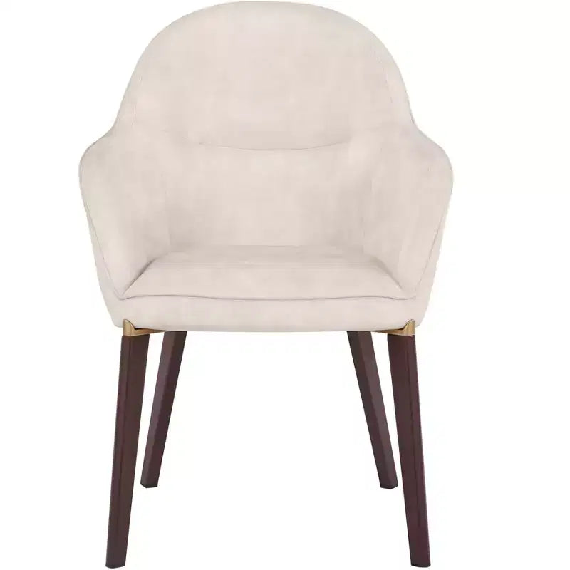 Sedie da pranzo Elias set da 2, seduta imbottita in pelle o velluto con gambe verniciate a polvere, per cucine moderne, sale da pranzo, sedute da caffè
