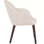Sedie da pranzo Elias set da 2, seduta imbottita in pelle o velluto con gambe verniciate a polvere, per cucine moderne, sale da pranzo, sedute da caffè