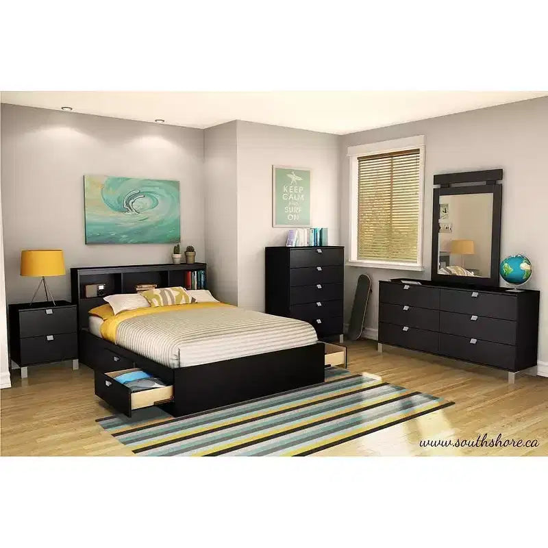 HomeStockTestiera libreria Testiera Spark Style nero puro
