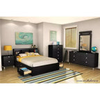 HomeStockTestiera libreria Testiera Spark Style nero puro