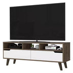 Mobile TV Tacoma per TV fino a 55" Noce scuro/Bianco