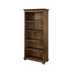 Libreria tradizionale Porter da 188 cm in legno con ante marrone
