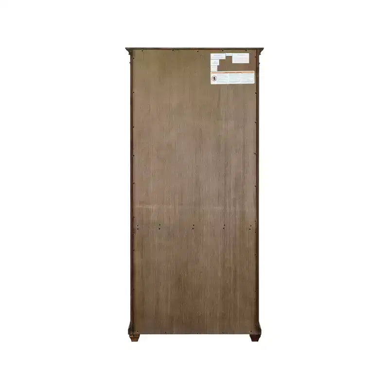 Libreria tradizionale Porter da 188 cm in legno con ante marrone