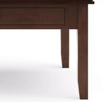 Stratford Square Tavolino da caffè Marrone Russet Composito di legno Transizionale, Cassetti portaoggetti, 36" Quadrato