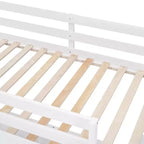 Letto a Castello in Legno Completo su Completo/Singolo su Completo con Scrivania e Scala