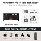 Mobile TV Farmington per caminetto elettrico per TV fino a 60 pollici
