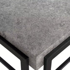 Tavolino da caffè Oliver grigio scuro/nero