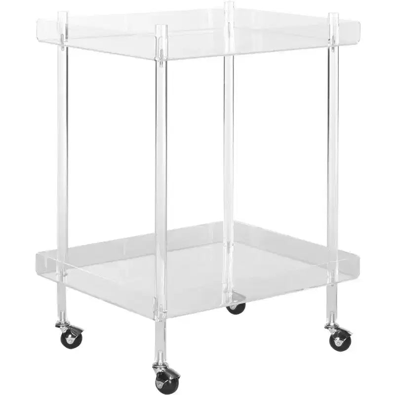 Carrello bar in acrilico trasparente Healy
